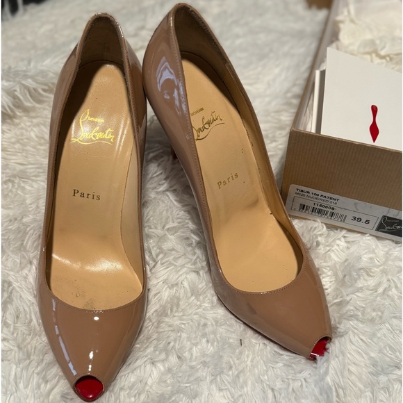 Authentic Christian Louboutin, Tibur 100 Patent - Picture 1 of 13
